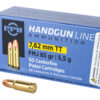 PPU 7.62 TOKAREV FMJ 85GR 50/500