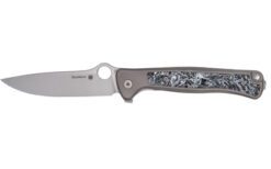 SPYDERCO SLYM STONEWASH TI 3.42" GRY