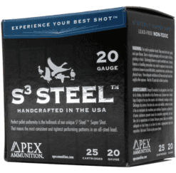 APEX 20 GA 3" S3 STEEL1 OZ. #2 25RD
