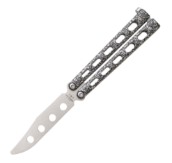 B&S 4" SLVR VEIN BTTRFLY TRNR
