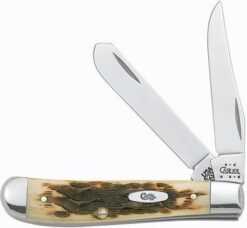CASE MINI TRAP 2BL 3.5" AMBER BONE