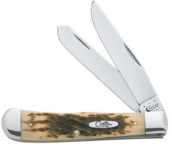 CASE TRAP 2BL 41/8" AMBER BONE CV