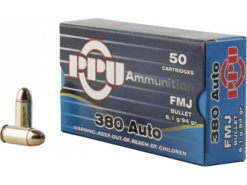 PPU 380 AUTO 94GR FMJ 50BX