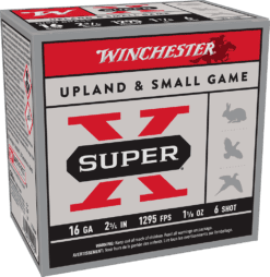 WINCHESTER SUPER X UPLAND 16 GA 2-3/4" #6 HB 1-1/8 OZ 25 RD/BX 10 BX/CS