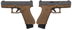 GLOCK 19X V CABEZA DE COBRE 9MM PISTOL 4" BRONZE/DIGI 1-17RD 2-19RD MAGS